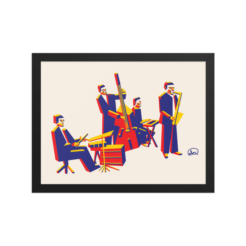 Jazz Band Framed Print