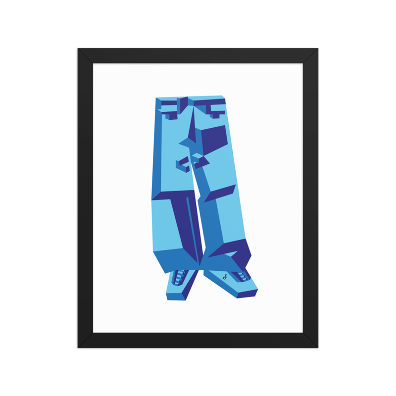 Jeans Framed Print