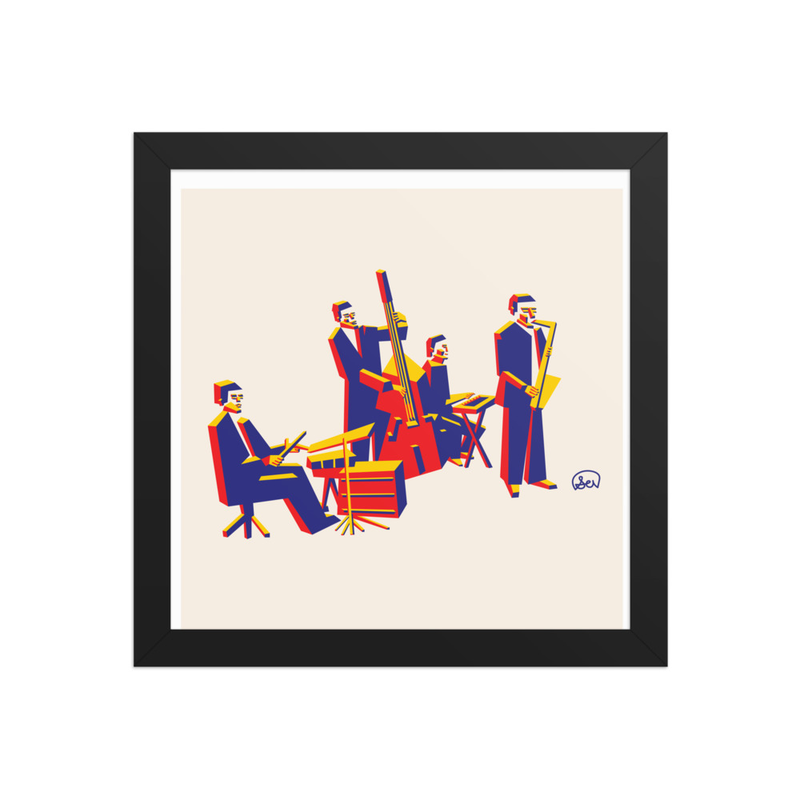 Jazz Band Framed Print