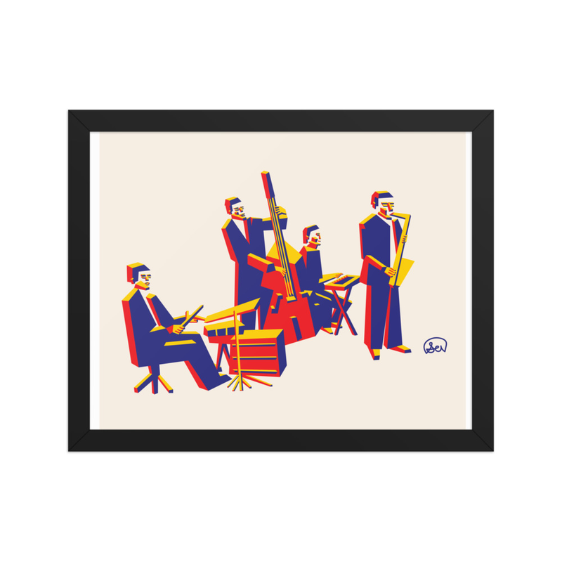 Jazz Band Framed Print