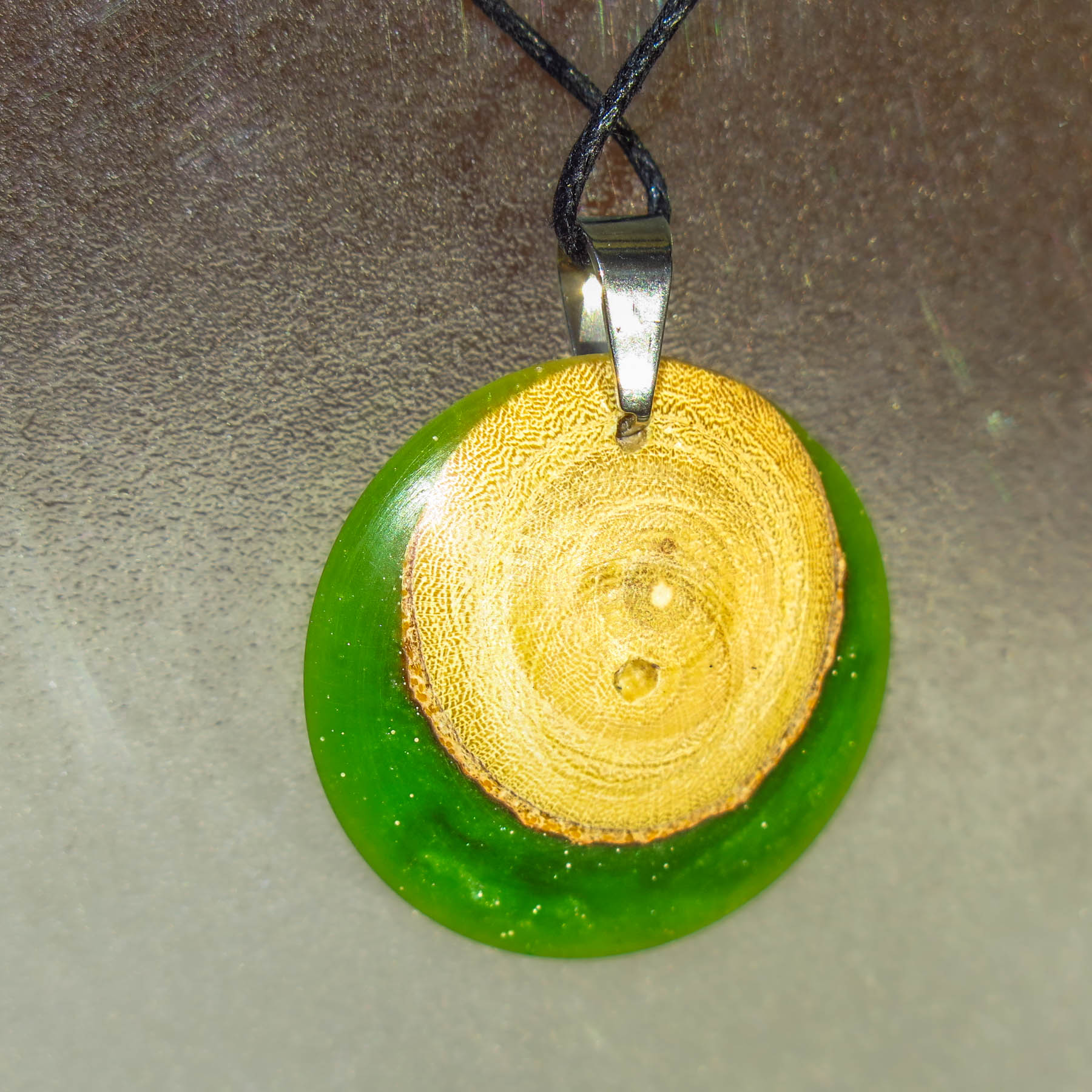 Pendentif Mimosa vert