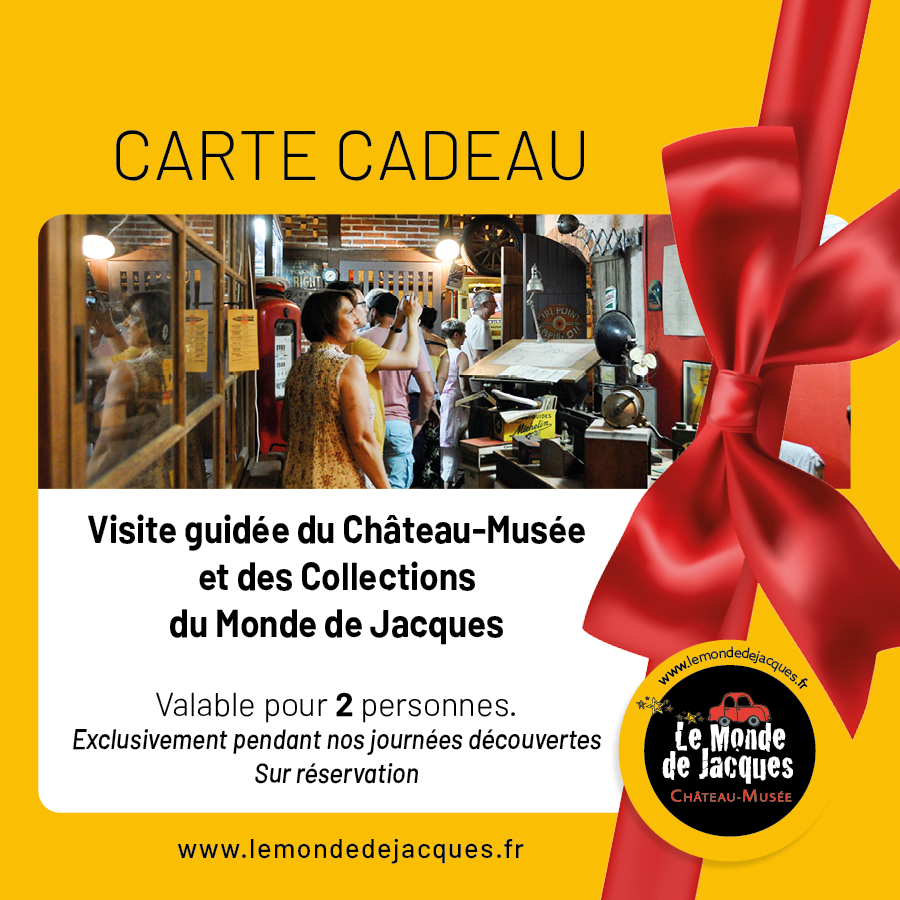 Carte Cadeau Visite Château-Musée au Collectif des Journées Découvertes