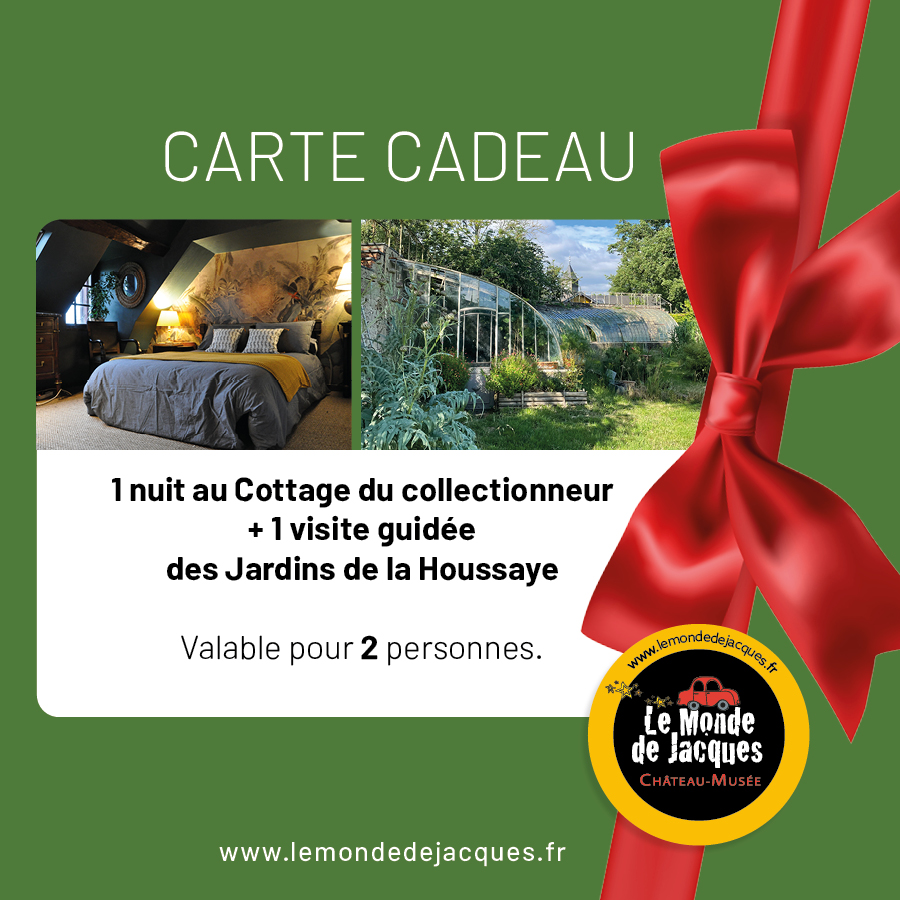 Carte cadeau 1 nuit au Cottage et visite des jardins