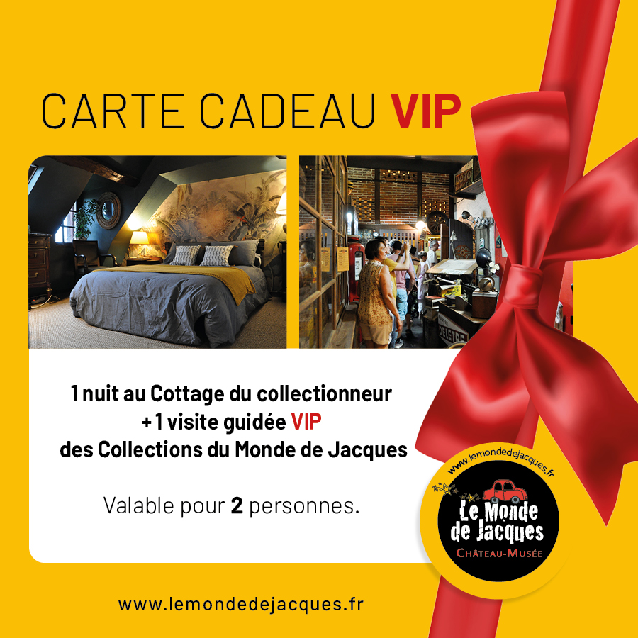 Carte Cadeau 1 nuit au cottage & Visite privative du château-musée en VIP