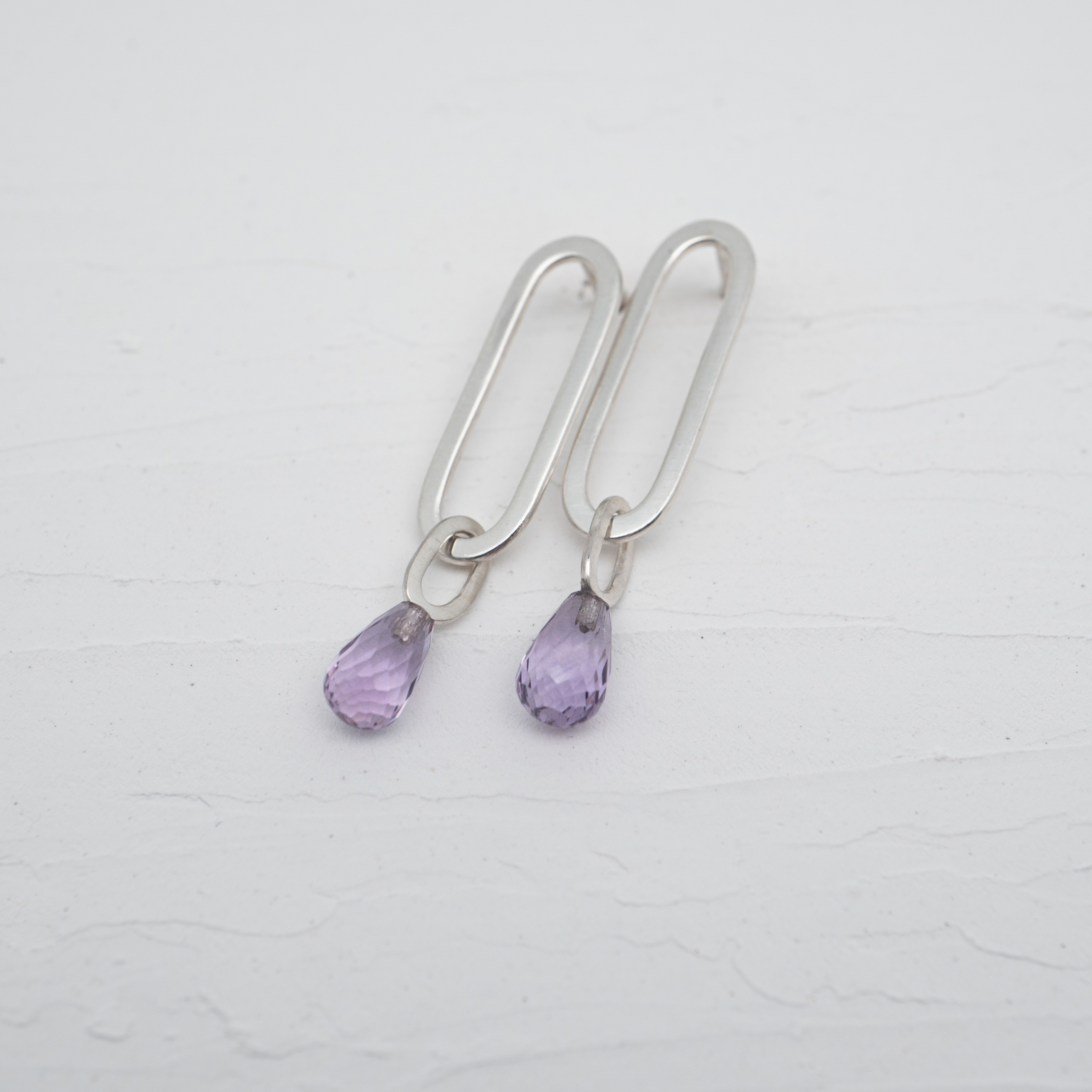 OHRHÄNGER AMETHYST