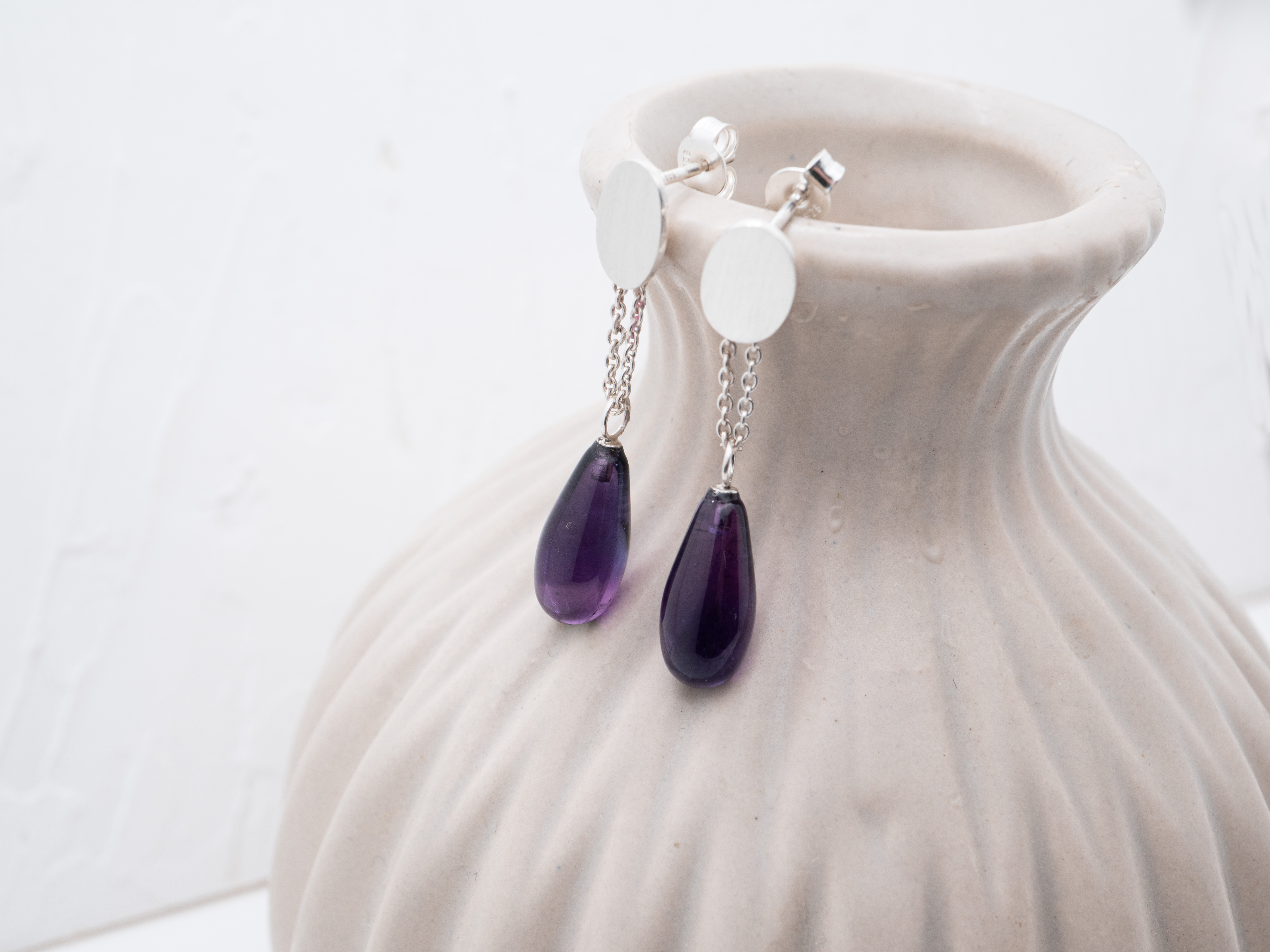 OHRRING AMETHYST