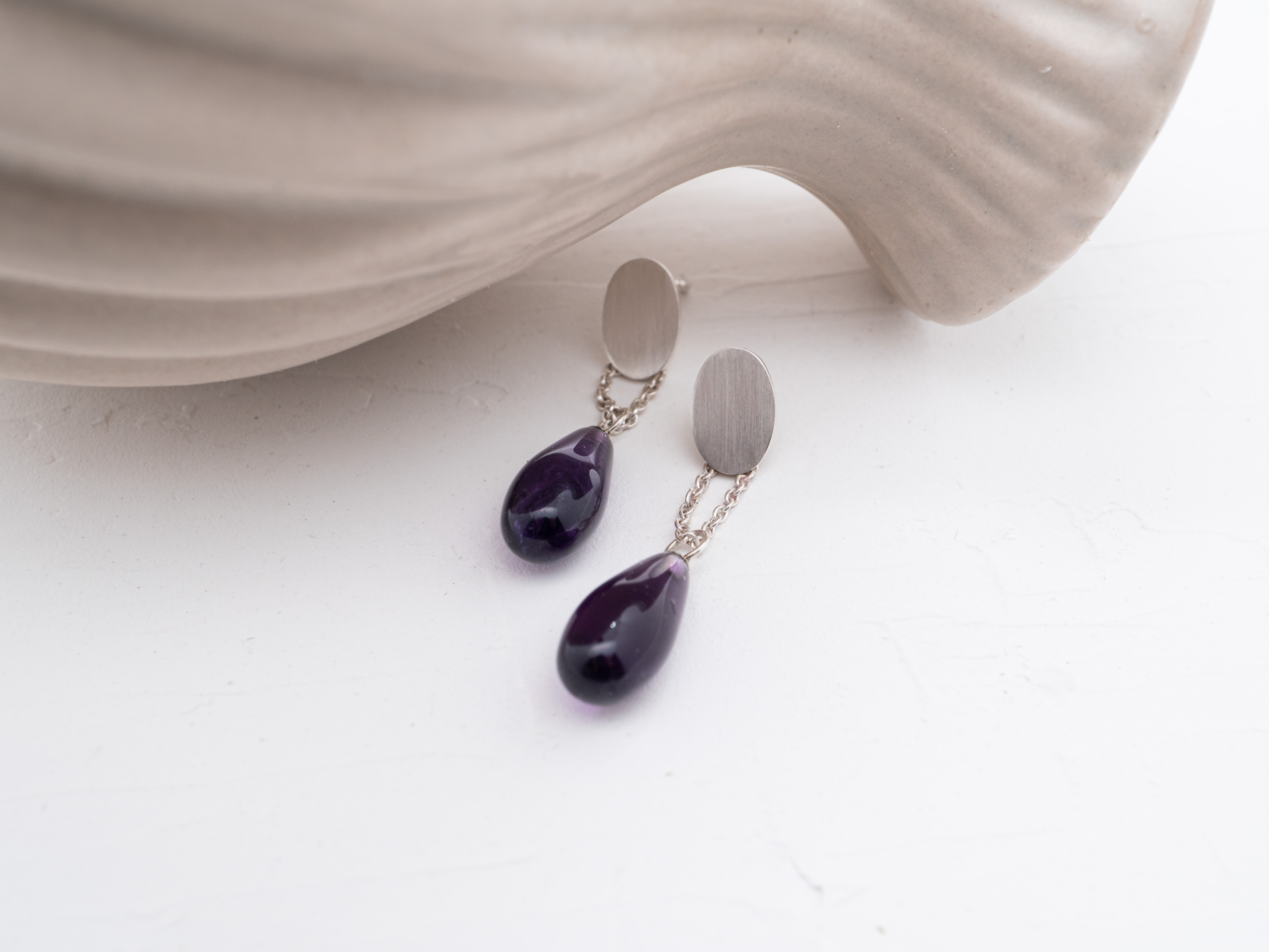 OHRRING AMETHYST