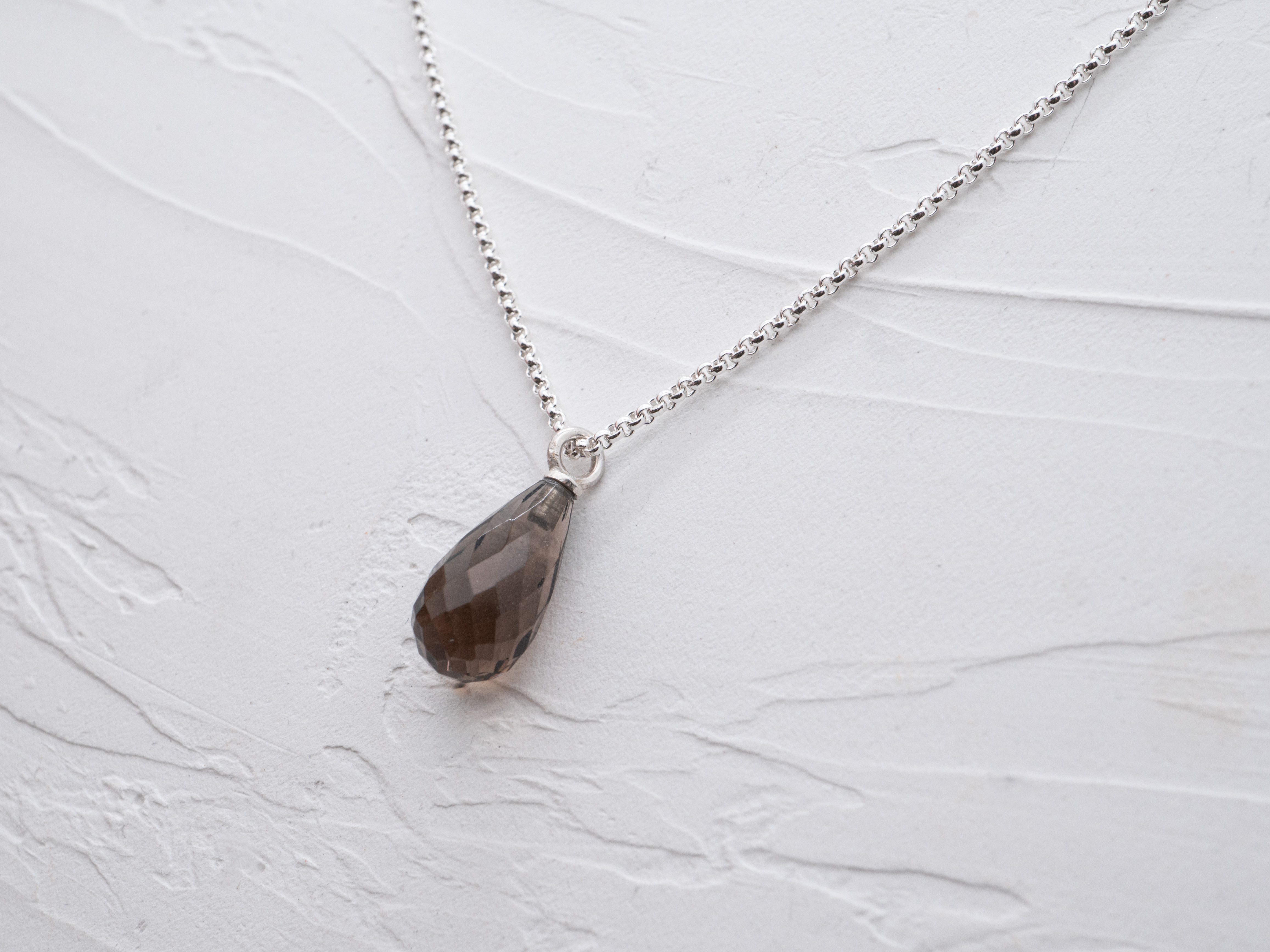 HALSKETTE RAUCHQUARZ
