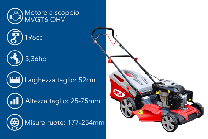 RASAERBA A TRAZIONE NRT 52X