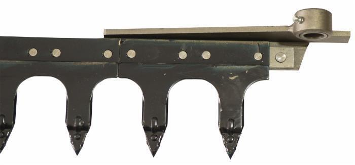 DENTIERA 12 DENTI CON TESTA TRANCIATA L = 1,75 MT FB940