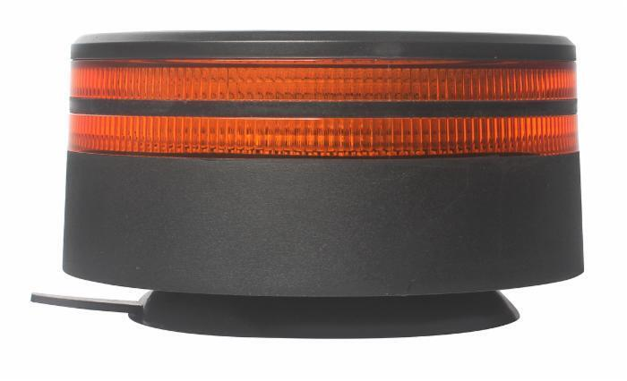 Lampeggiante LED 12-24V base magnetica, 25W, IP67, 50 LED, doppia riga luminosa