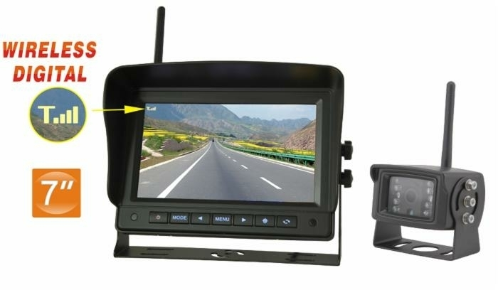 Kit videocamera wireless 7" TFT LCD 12-24V