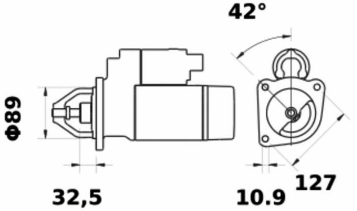 MOTORINO AVVIAMENTO ORIGINALE MAHLE MS395 / LETRIKA IS1378