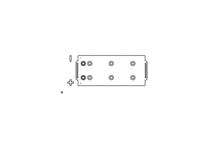 BATTERIA 110AH, 750A, 349X175X235, DX