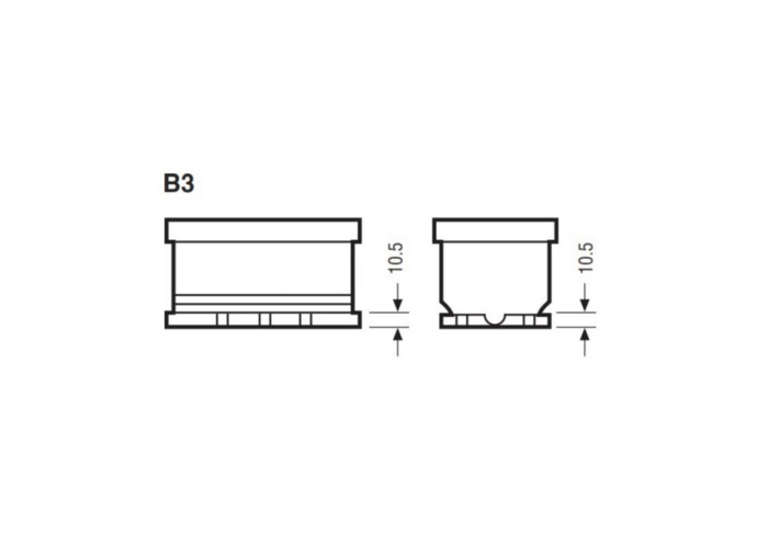 BATTERIA YUASA 12V 95AH 850A 353X175X190 DX