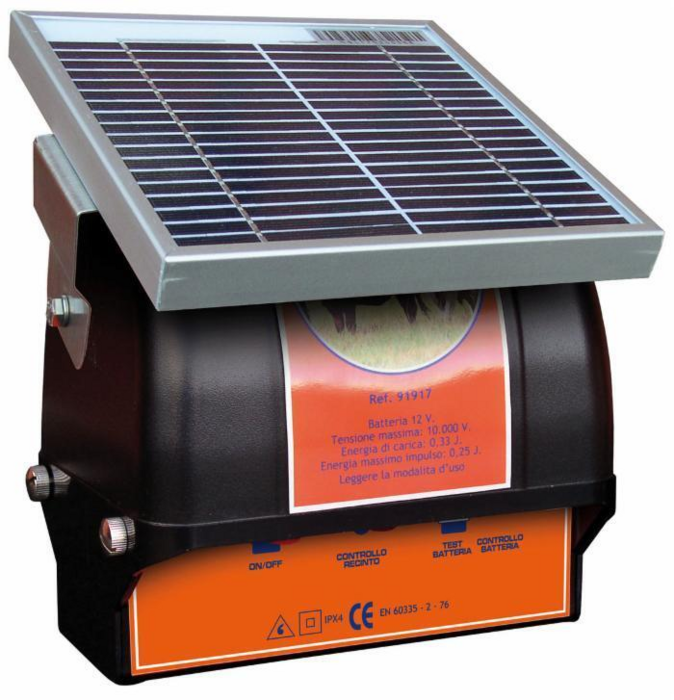 ELETTRIFICATORE S250 A PANNELLO SOLARE - 91917