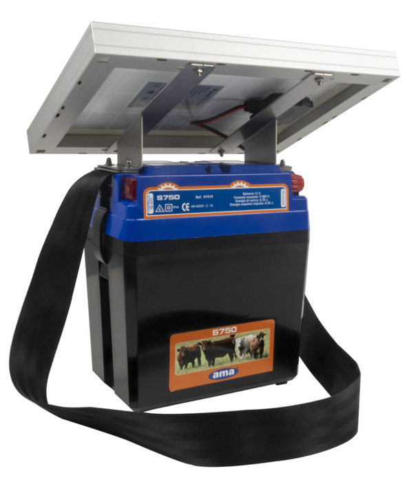 ELETTRIFICATORE A BATTERIA CON ALIMENTAZIONE A PANNELLO SOLARE 12V 12AH PANNELLO 10W - 91919  