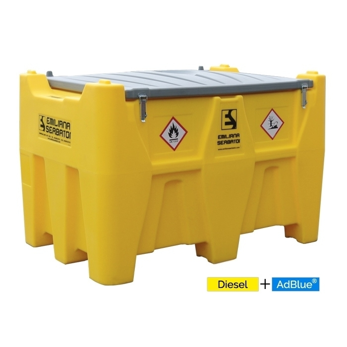 CONTENITORE DISTRIBUTORE GASOLIO + ADBLUE 400+50 EMILIANA SERBATOI
