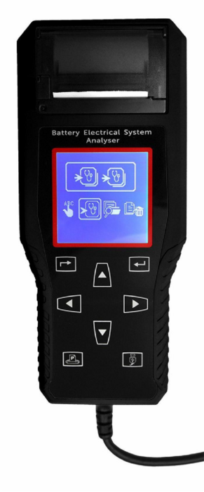TESTER BATTERIA 6/12V CON STAMPANTE INTEGRATA