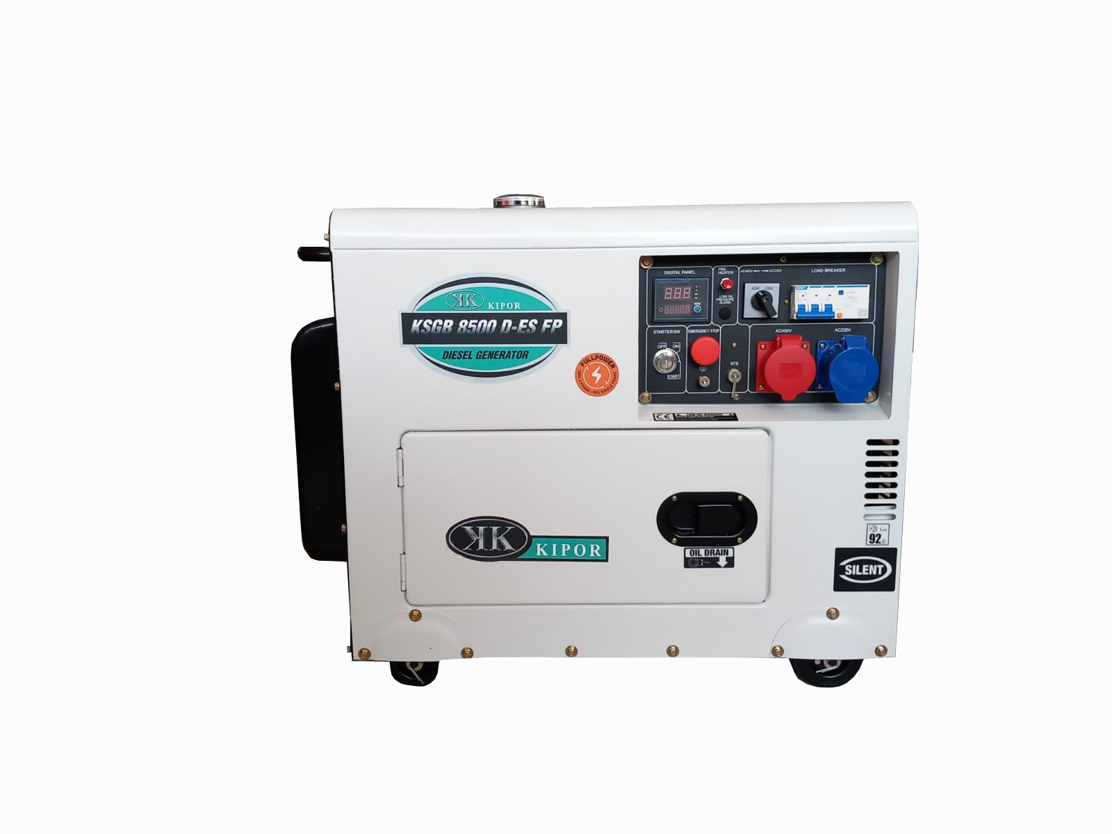 Generatore trifase insonorizzato con avr KSGB8500 D-ES FP