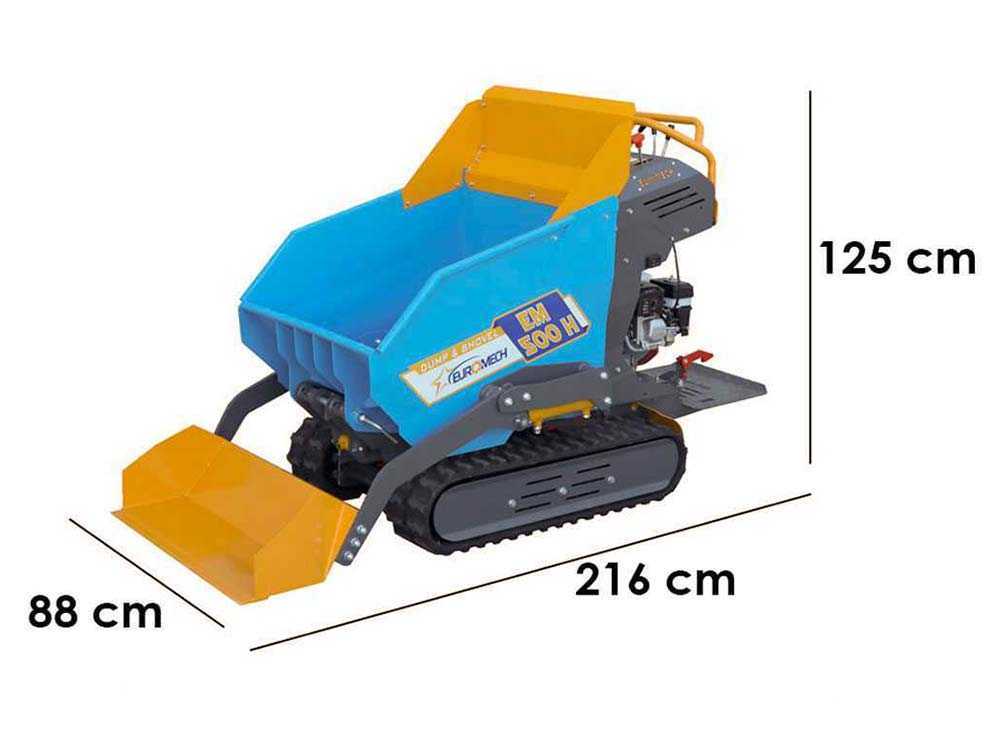 Motocarriola EuroMech EM500H-Dump & Shovel