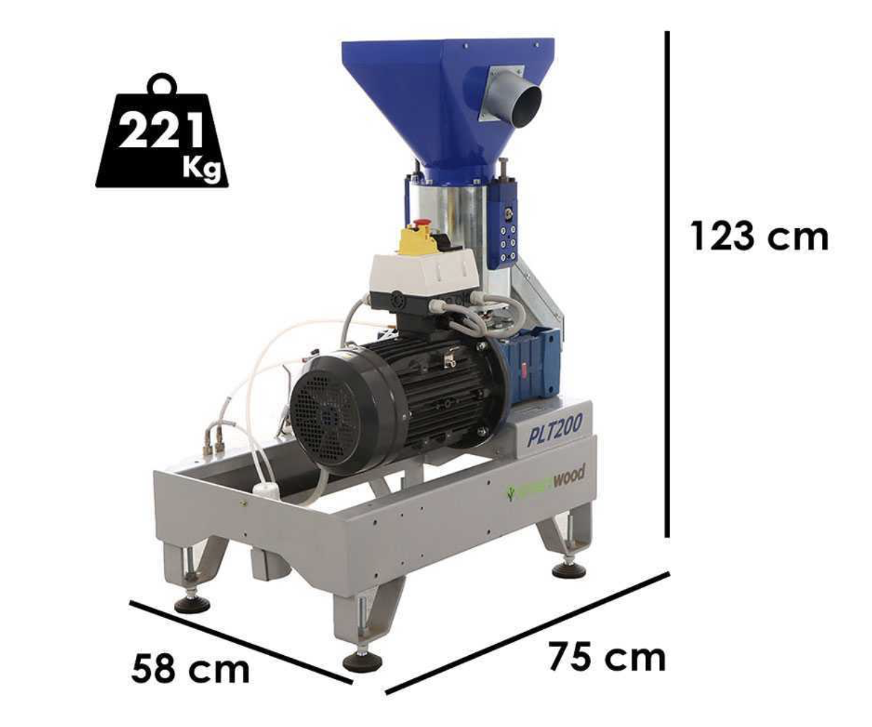 Pellettatrice elettrica trifase professionale