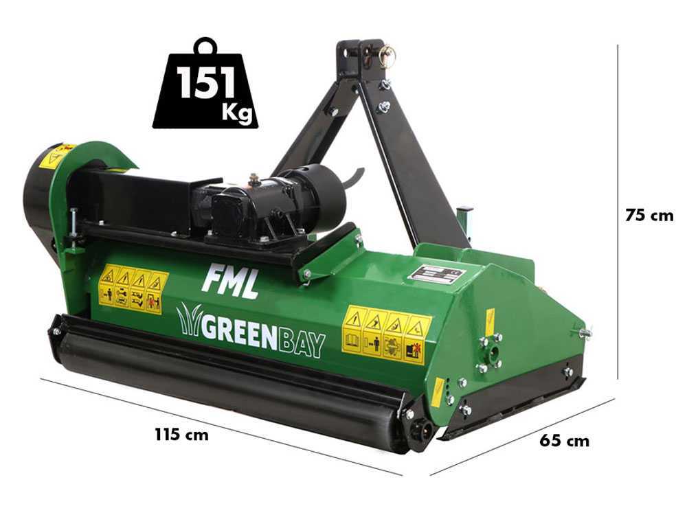 trincia erba per trattore 105 cm