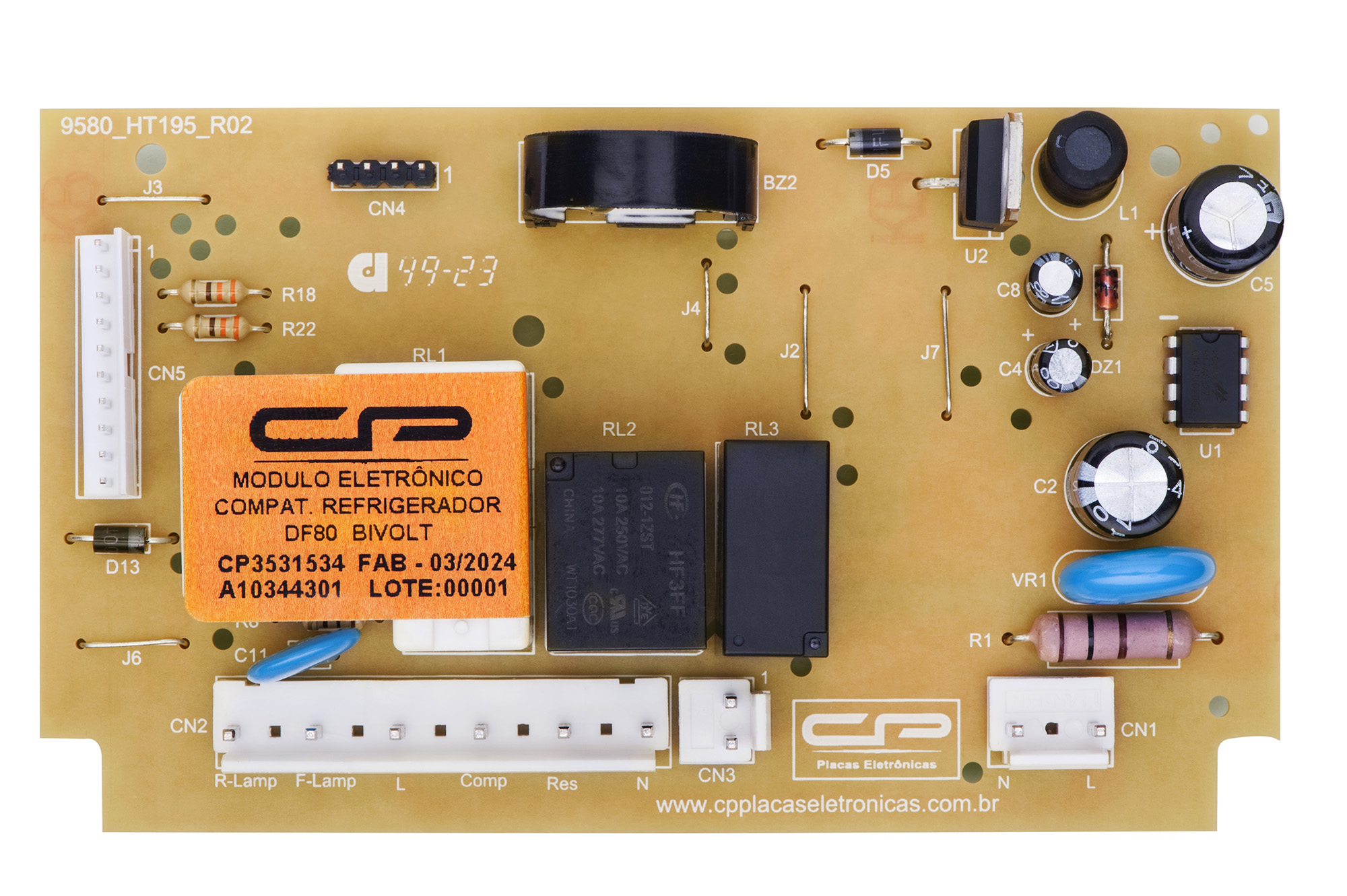 Módulo Eletrônico Geladeira Electrolux DF62/DF80/DF80X/DFW51/DW51X/DWN51/DWX51 bivolt Similar