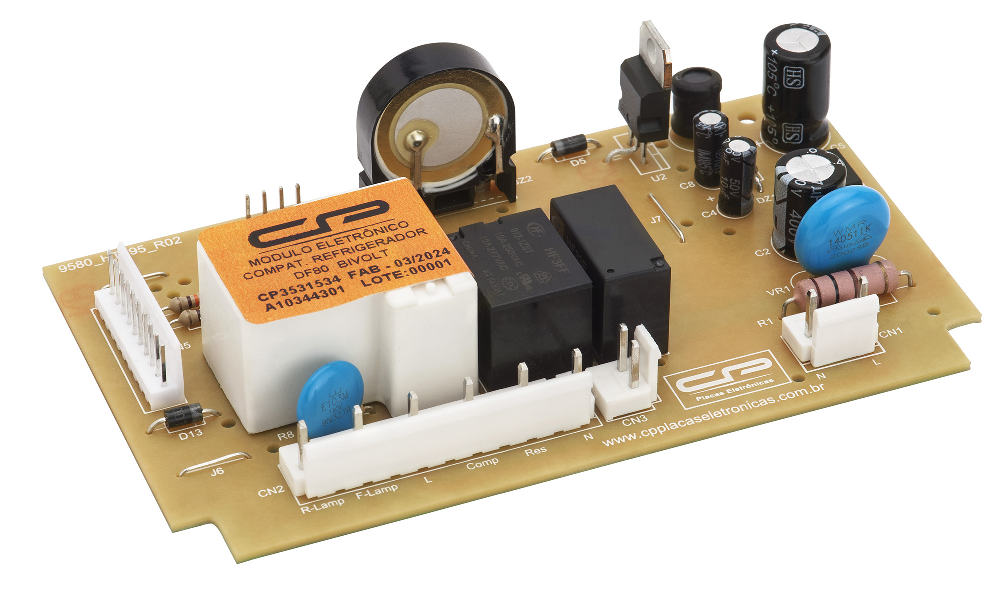 Módulo Eletrônico Geladeira Electrolux DF62/DF80/DF80X/DFW51/DW51X/DWN51/DWX51 bivolt Similar