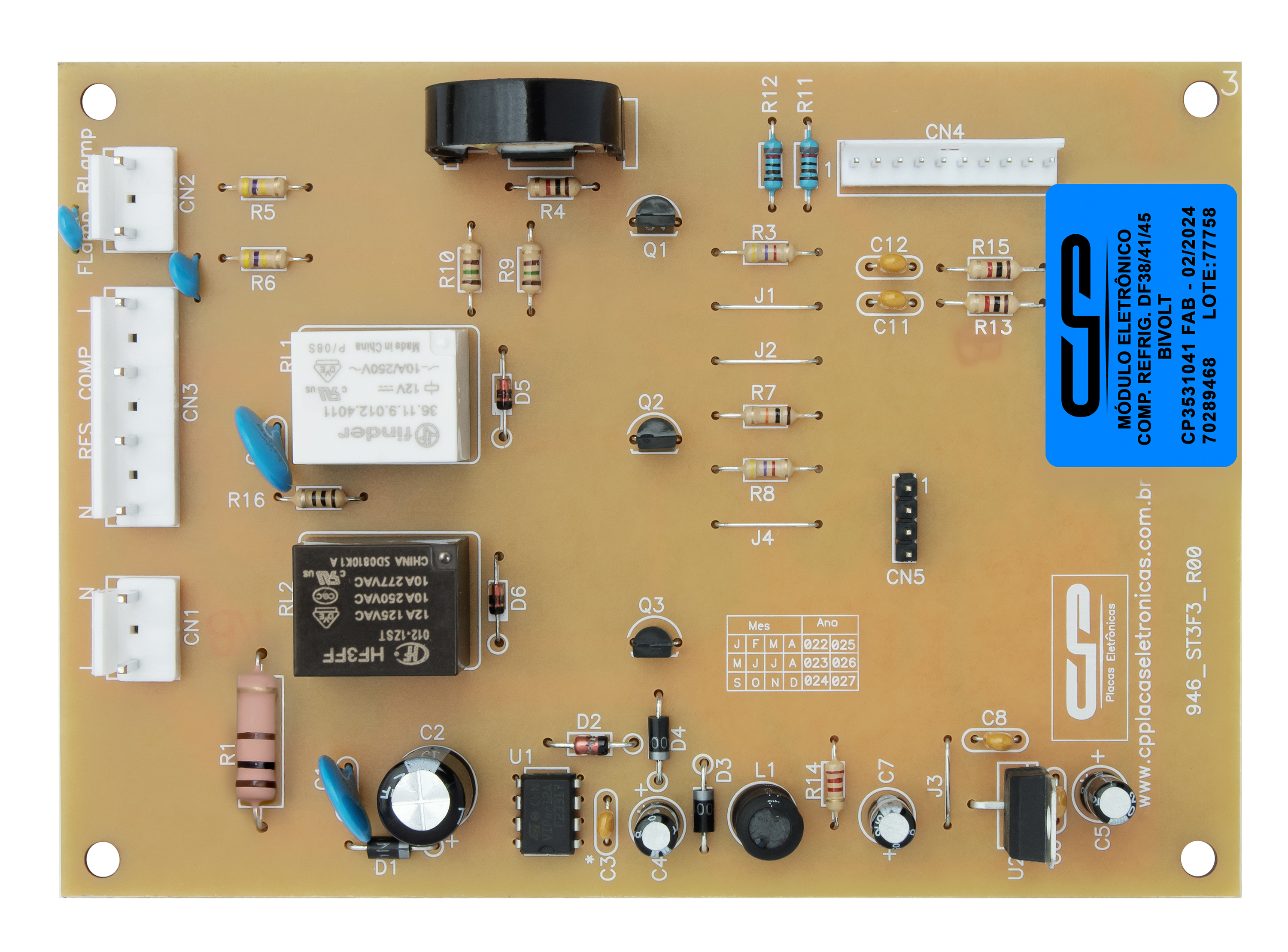 Módulo Eletrônico Geladeira Electrolux DF38/41/45 bivolt Similar