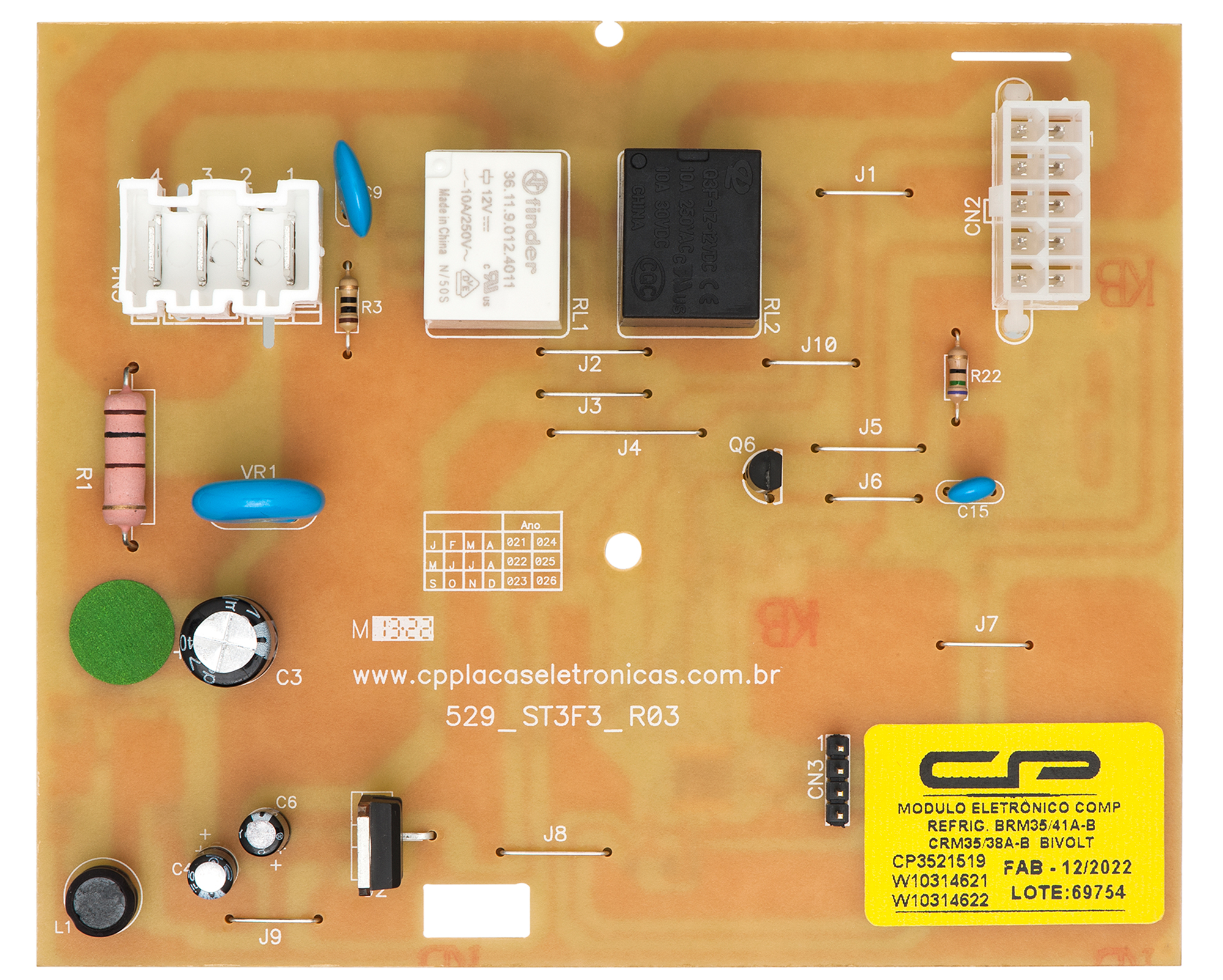 Módulo Eletrônico Geladeira Brastemp/Consul BRM35/ BRM41A-B, CRM35/ CRM38A-B bivolt Similar