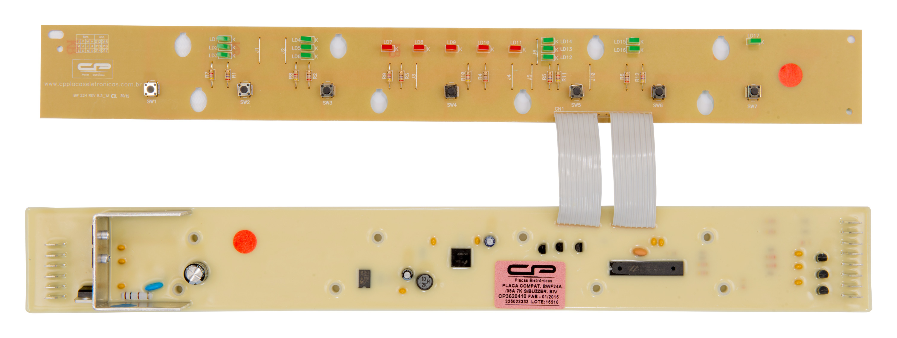 Placa Eletrônica c/ Interface Lavadora Brastemp BWF24A/08A 7K sem buzer bivolt Similar