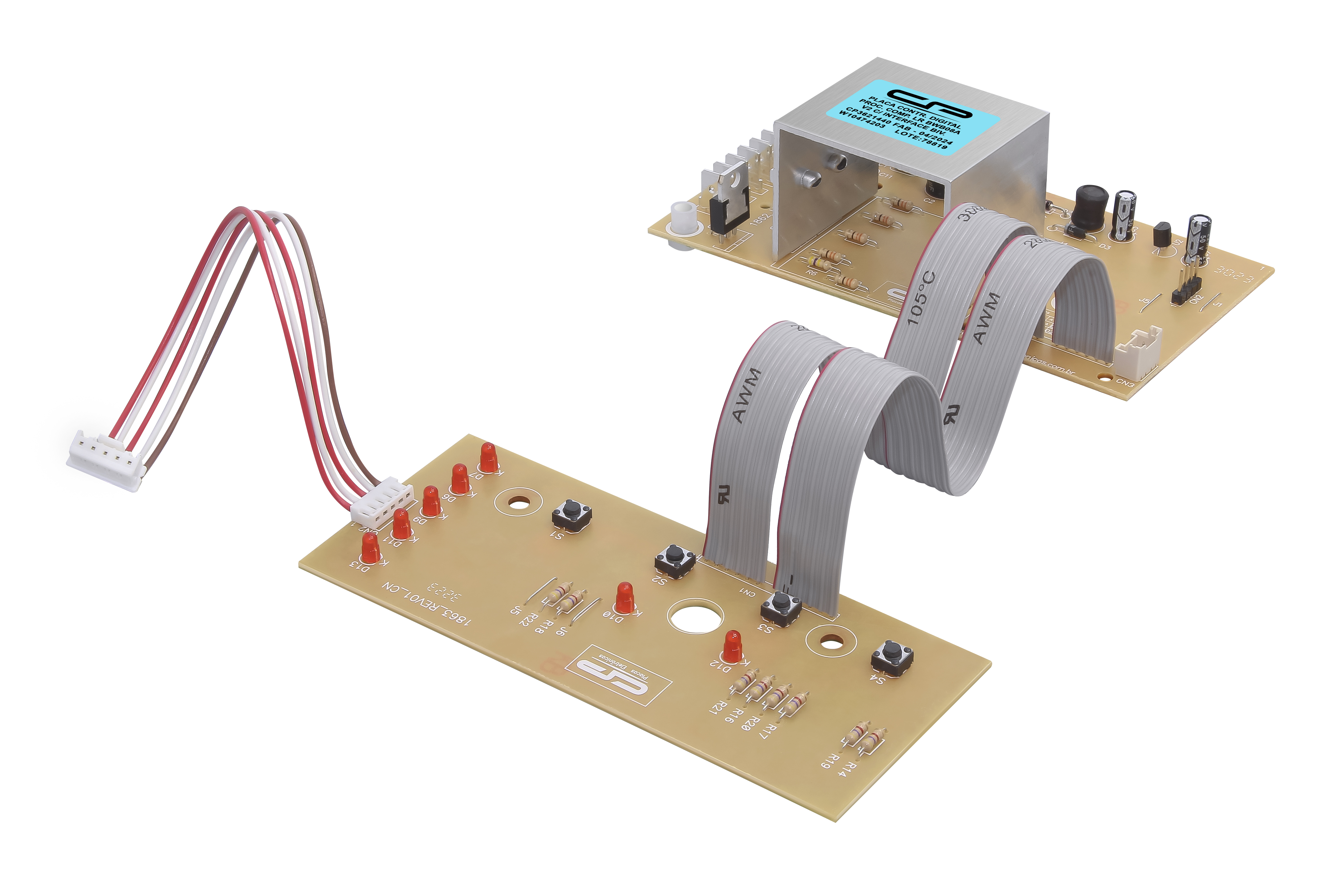 Placa Eletrônica c/ Interface Brastemp BWB08A V2 bivolt Similar