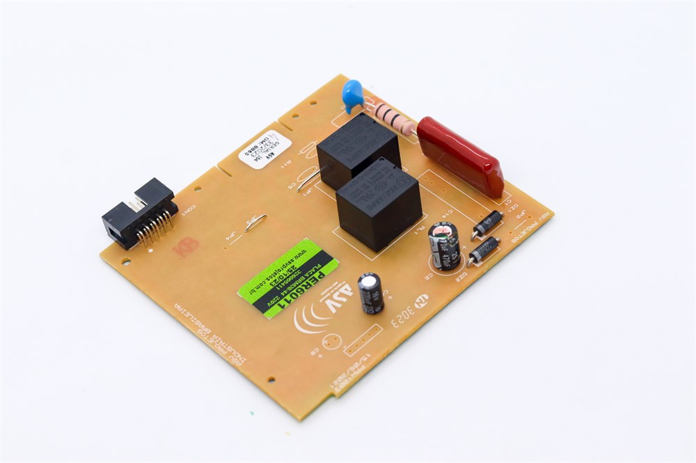 Placa Eletrônica Geladeira Brastemp BRM38 220V Similar - Módulo Marrom C/ Interf.