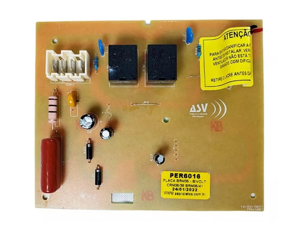 Placa Eletrônica Geladeira Brastemp/Consul BRM35 bivolt Similar