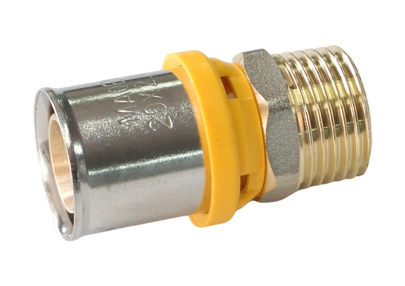 Adaptador de Latão 16x1/2M Tubo Pex