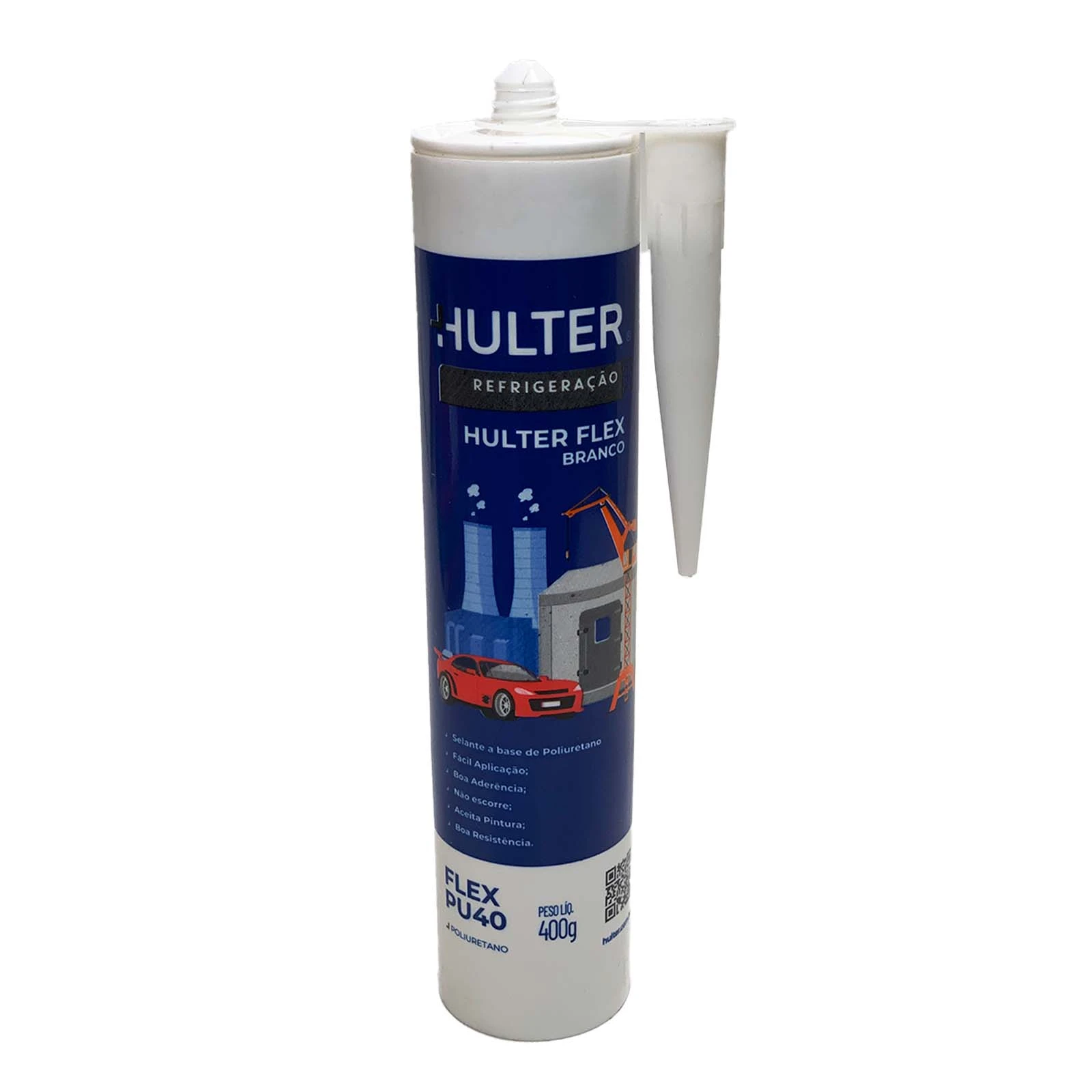Adesivo Selante Poliuretano PU40 BR 400g Hulter