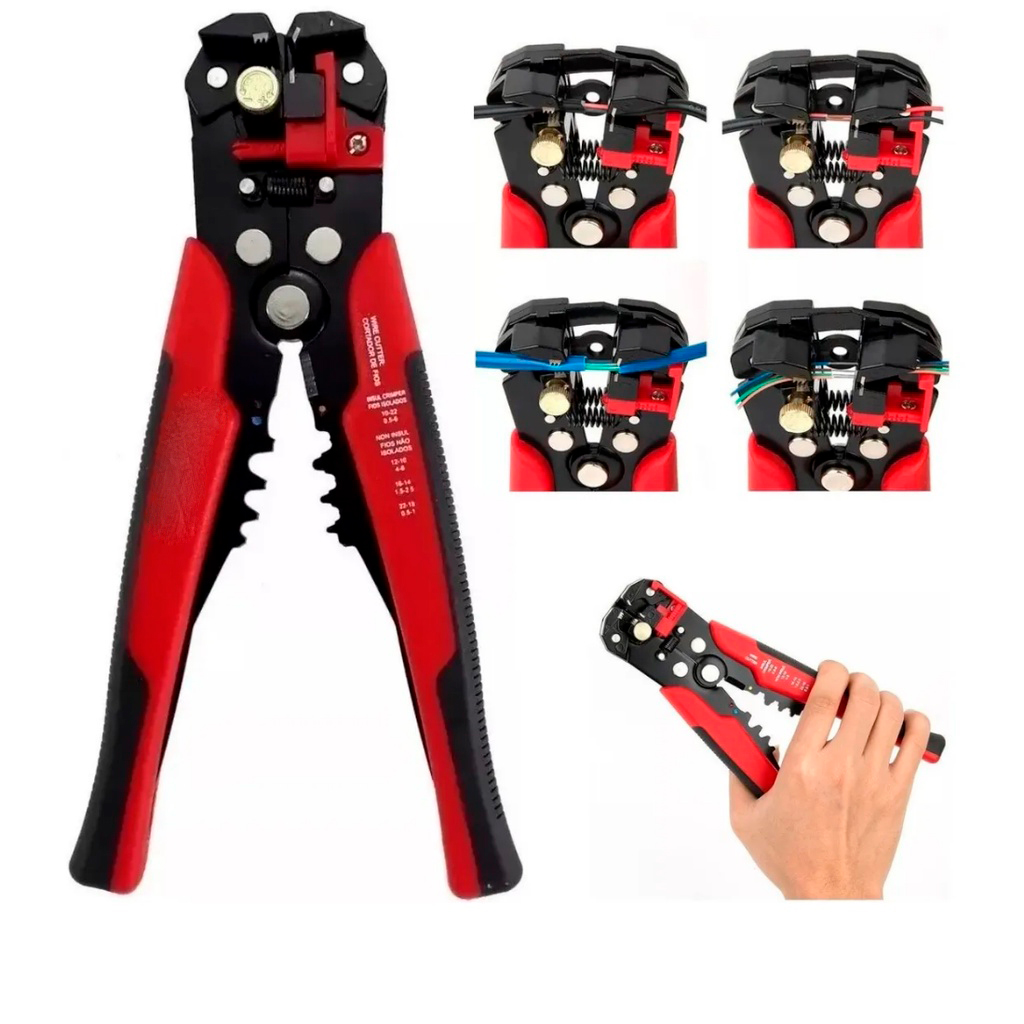 Alicate Crimpador Decapador Automático 5 em 1 3578
