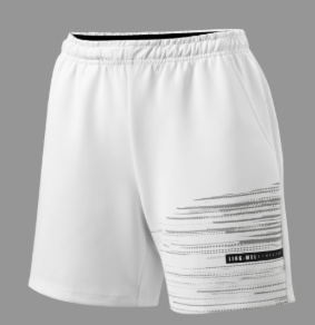 Ling Mei Men's White Badminton Shorts