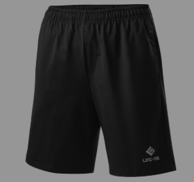 Ling Mei Men's Black Badminton Shorts