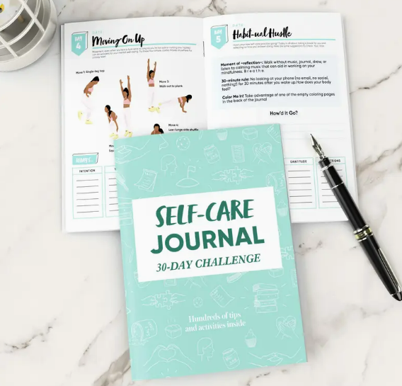30-Day Self-Love & Personal Growth Journal | Daily Planner with Reflection, Meditation, Mood Tracking & Sleep Log for Self-Care