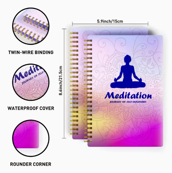 Daily Meditation Journal | Meditation Journal for Spiritual Self-Discovery & Daily Reflection for Beginners