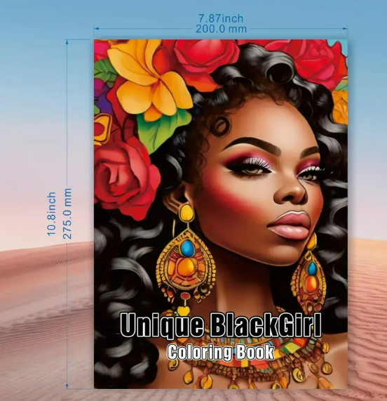 Melanin Magic: An African American Coloring Book for Relaxation and Empowerment for Adults and Teens