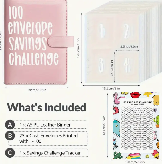 The Ultimate Money Saving Challenge Book: Track, Save, and Succeed | Financial Organizer Book for Budgeting & Goal Setting