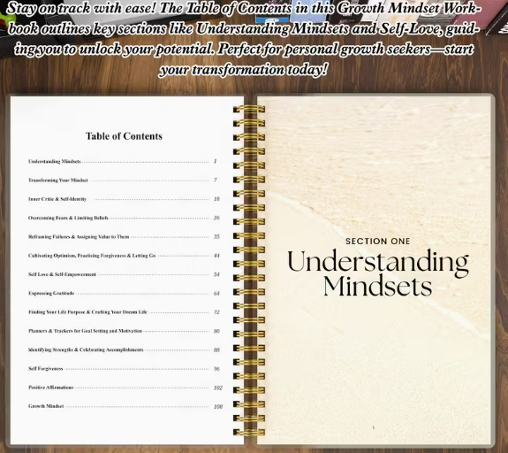 Manifestation & Goal-Setting Workbook – 116 Pages to Rewire Your Mindset & Unlock Success