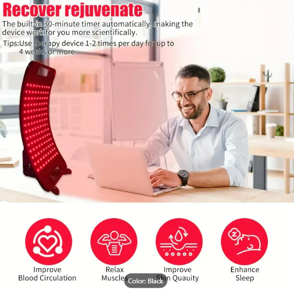 Red Infrared Light Lamp with Stand LED for Face and Body