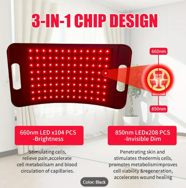 Red Infrared Light Lamp with Stand LED for Face and Body