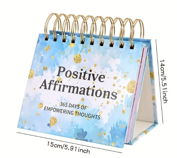 Motivational Desk Calendar 2025 | Daily Positive Affirmations | Self-Care Gift for Women & Teens | Inspirational Quotes | Office Decor