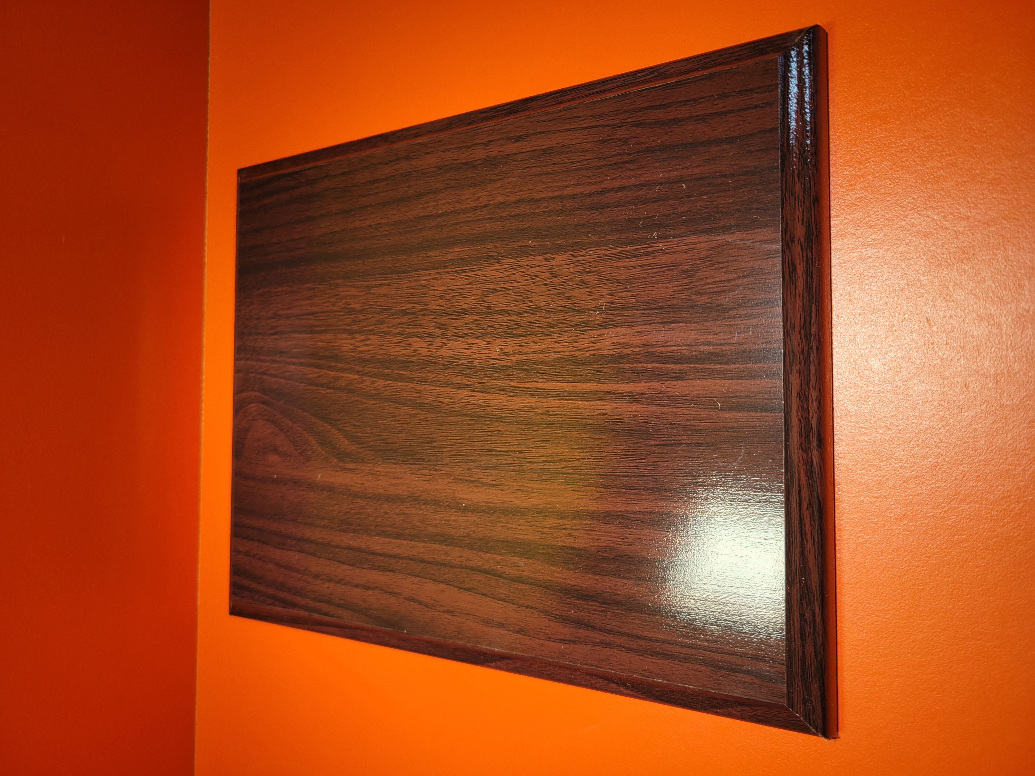 Mahogany Finish Plaque – Custom Engraved Award & Memorial
