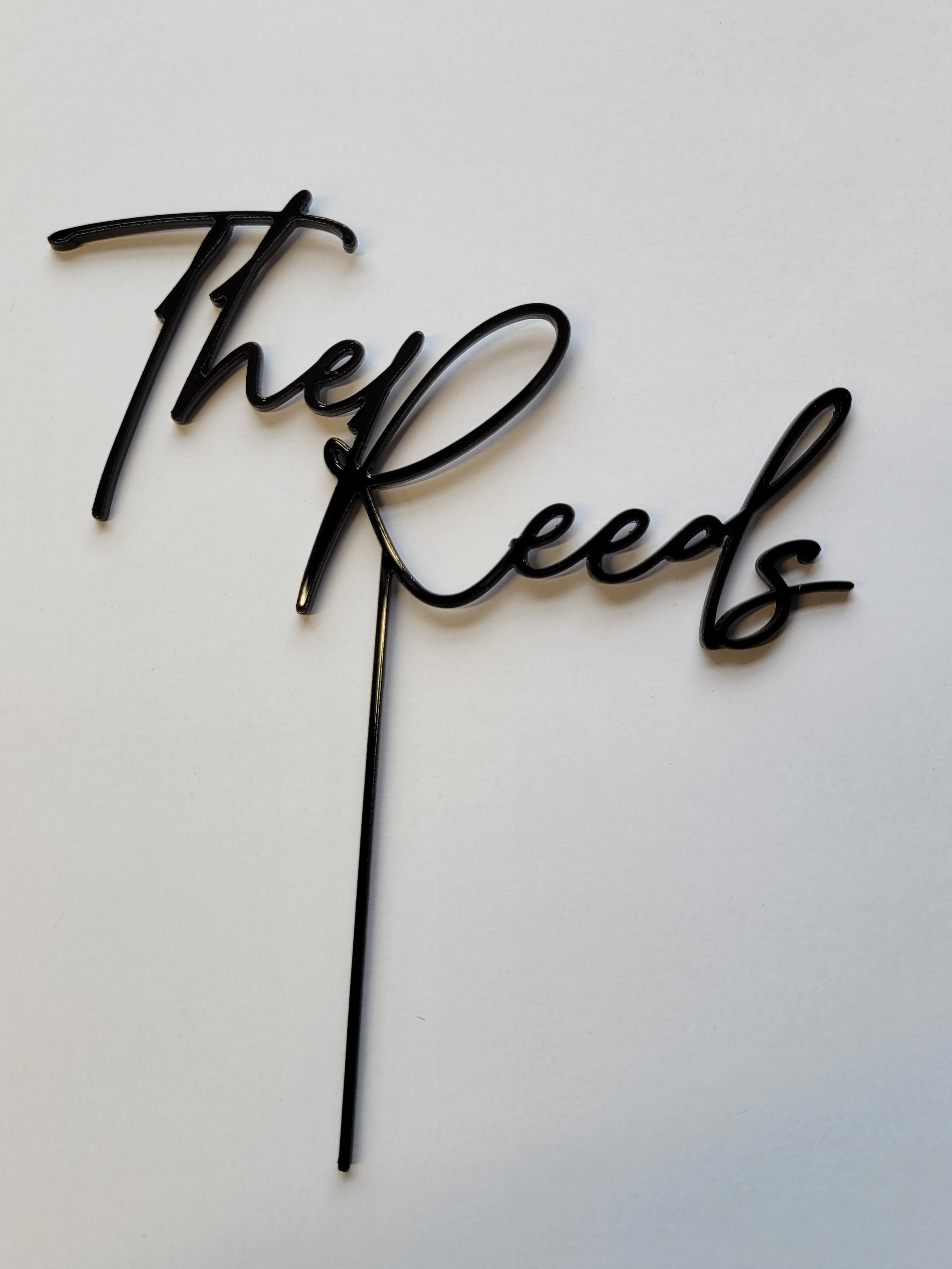 Custom Acrylic & Wood Wedding Cake Toppers – Personalized & Elegant
